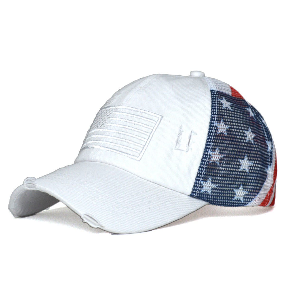 Women's Ripped Embroidered Baseball Cap