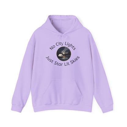 Starry Nights Camping Hoodie — "No City Lights" Outdoor Camping Pullover