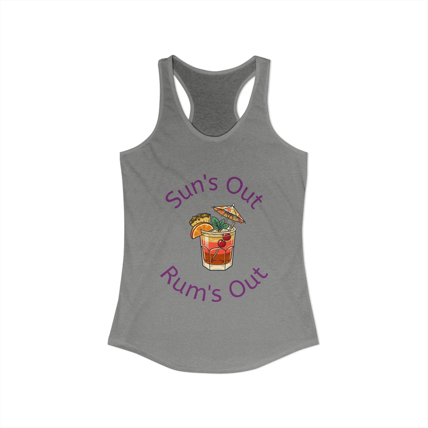 Suns Out Rums Out Racerback Tank