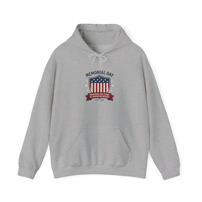 USA 250 Shield Memorial Day 1776–2026 Hoodie