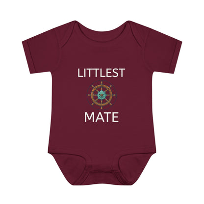 Littlest Mate Boat Day Infant Bodysuit | Baby Sailor Graphic