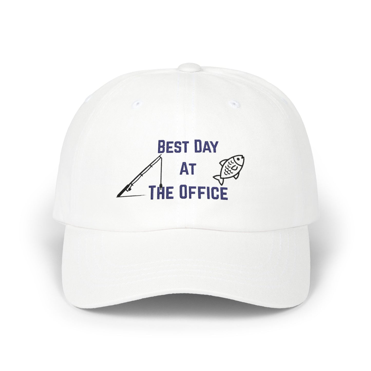 Dad Cap — "Best Day at the Office" Fishing Hat