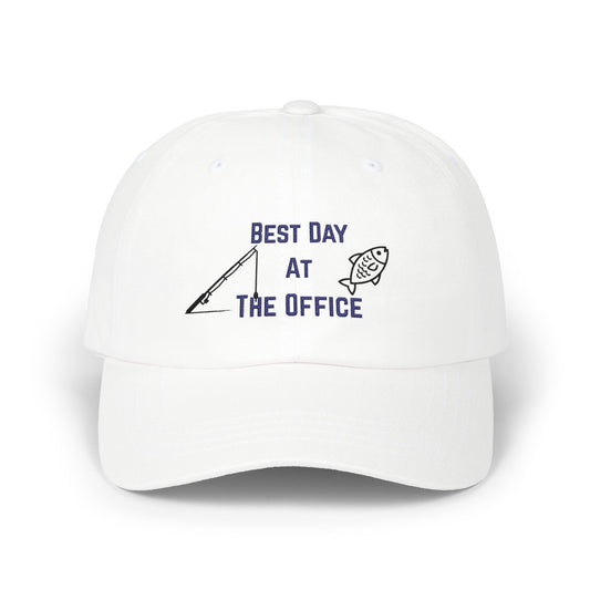 Dad Cap — "Best Day at the Office" Fishing Hat