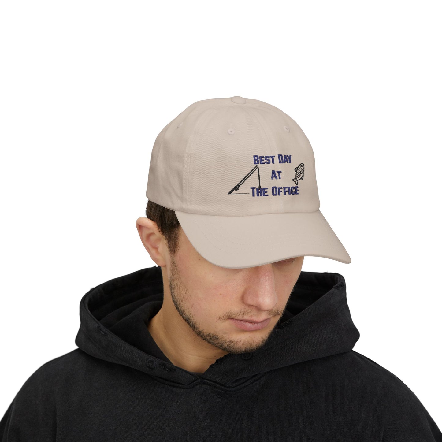 Dad Cap — "Best Day at the Office" Fishing Hat
