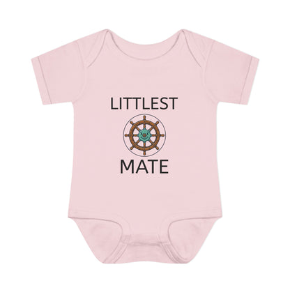 Littlest Mate Boat Day Infant Bodysuit | Baby Sailor Graphic