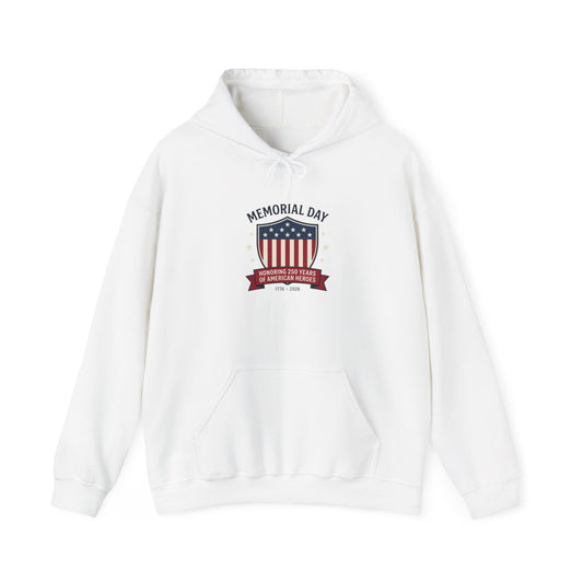 USA 250 Shield Memorial Day 1776–2026 Hoodie