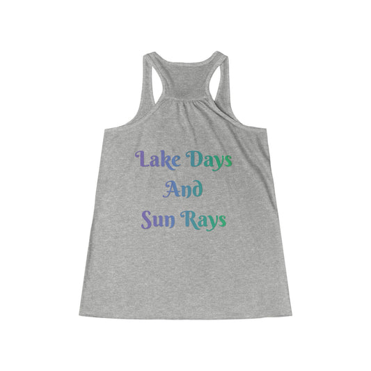 Lake Day Tank Top — “Take Me To The Lake” Flowy Racerback