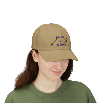 Dad Cap — "Best Day at the Office" Fishing Hat