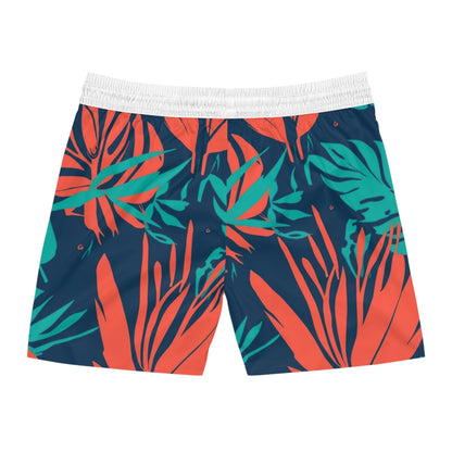 Men's Tropical Leaf Swim Shorts — Tropical Leaf Swim Trunks