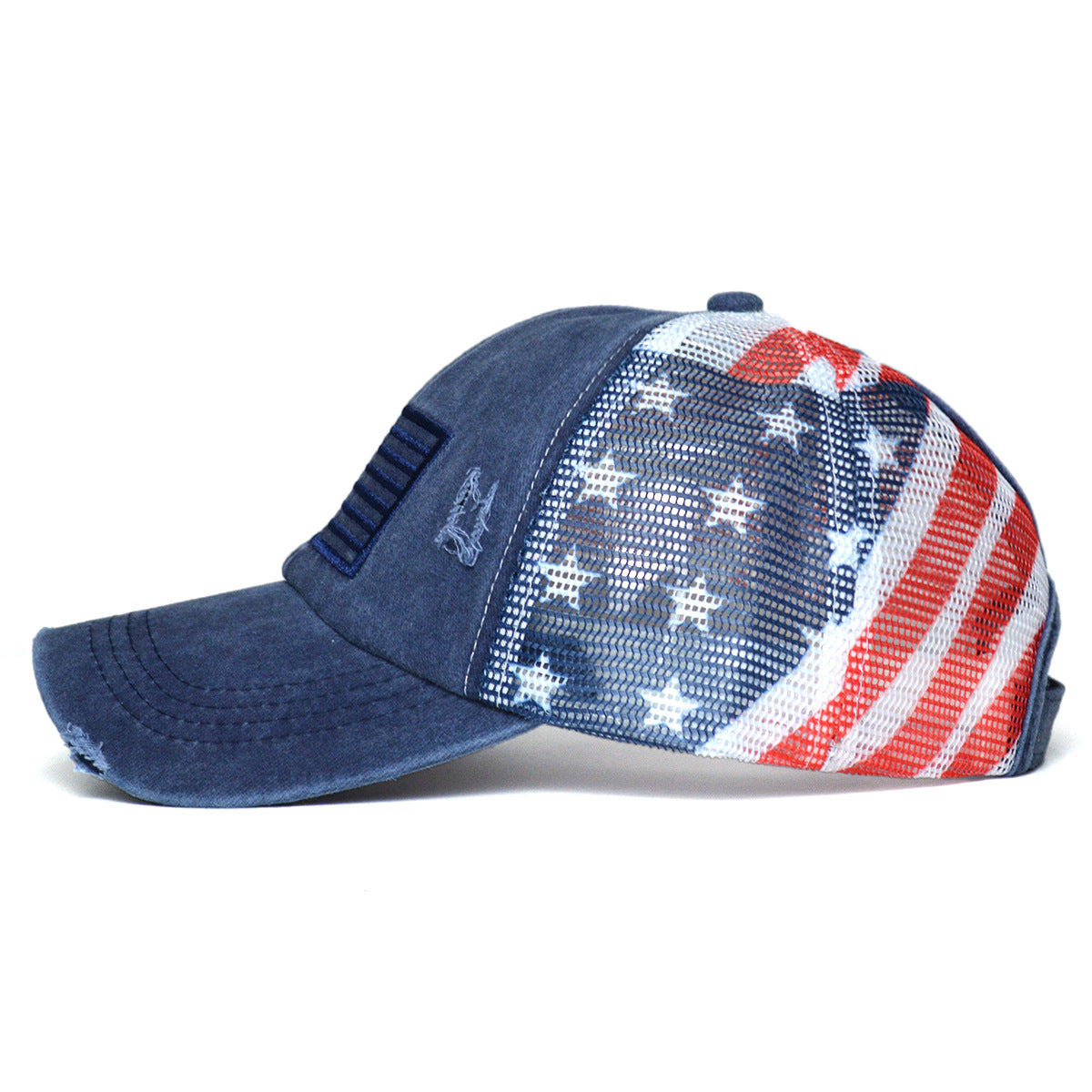 Women's Ripped Embroidered Baseball Cap