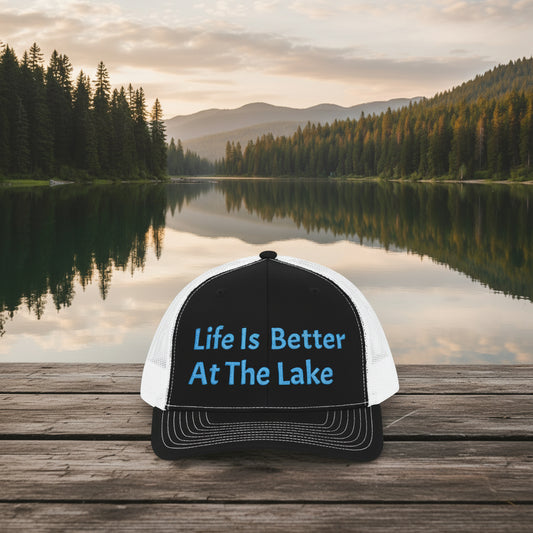Life Is Better at the Lake Snapback | Trucker Hat, Lake Life