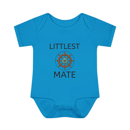 Littlest Mate Boat Day Infant Bodysuit | Baby Sailor Graphic