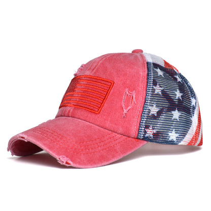 Women's Ripped Embroidered Baseball Cap