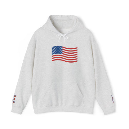 4th of July 1776 American Flag Hoodie — Patriotic Independence Day Sweatshirt
