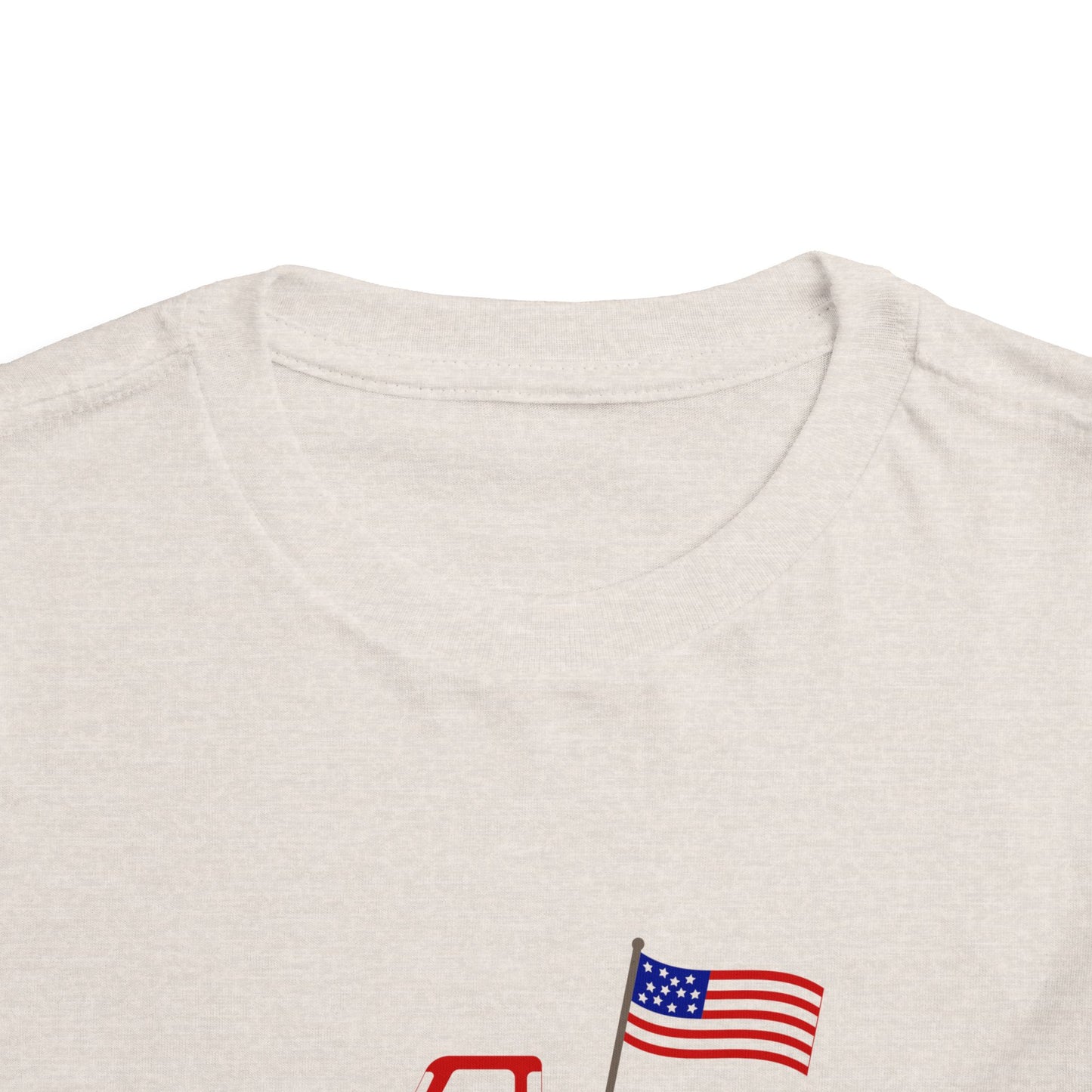 4th of July Toddler Tee – Patriotic Truck & Fireworks Kids Shirt