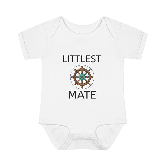 Littlest Mate Boat Day Infant Bodysuit | Baby Sailor Graphic