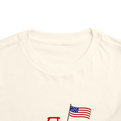 4th of July Toddler Tee – Patriotic Truck & Fireworks Kids Shirt