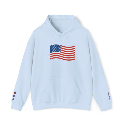 4th of July 1776 American Flag Hoodie — Patriotic Independence Day Sweatshirt