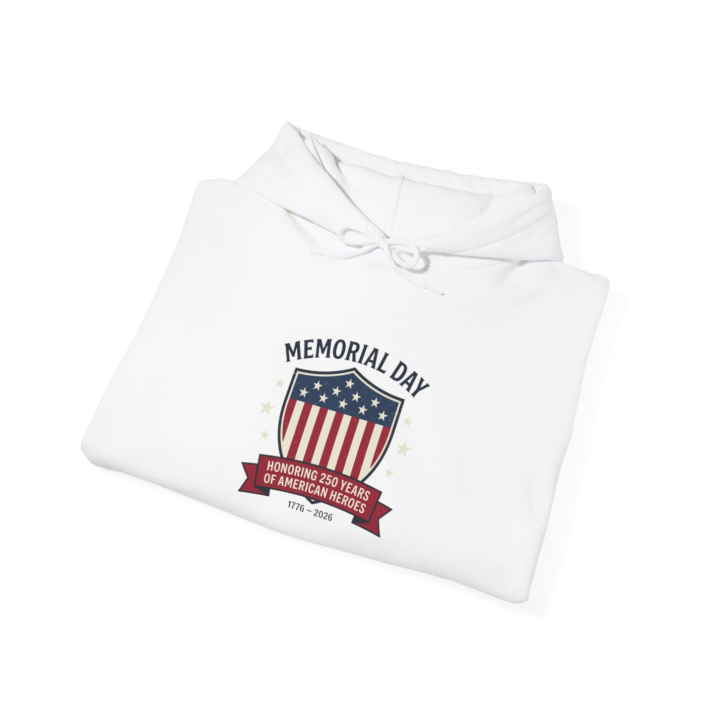 USA 250 Shield Memorial Day 1776–2026 Hoodie