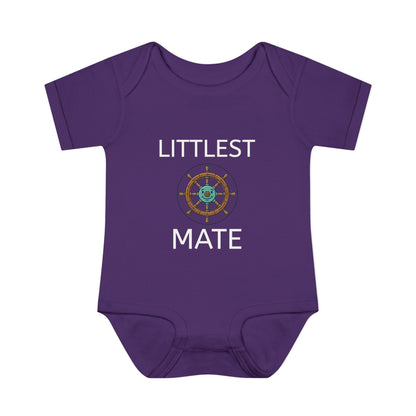 Littlest Mate Boat Day Infant Bodysuit | Baby Sailor Graphic