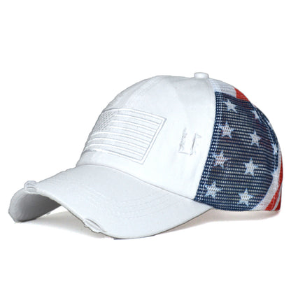 Women's Ripped Embroidered Baseball Cap