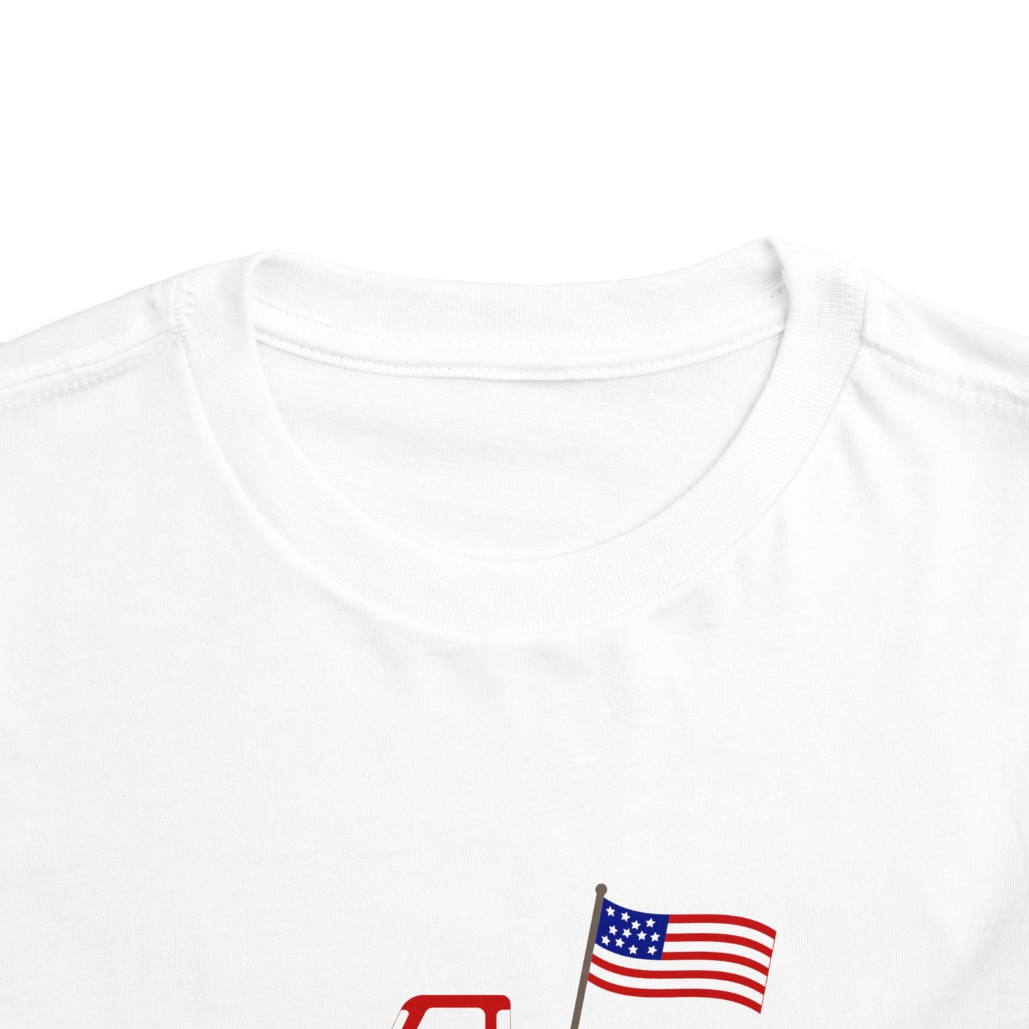 4th of July Toddler Tee – Patriotic Truck & Fireworks Kids Shirt