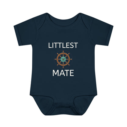 Littlest Mate Boat Day Infant Bodysuit | Baby Sailor Graphic