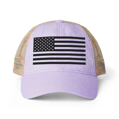 Women's American Flag Ponytail Mesh Back Cap