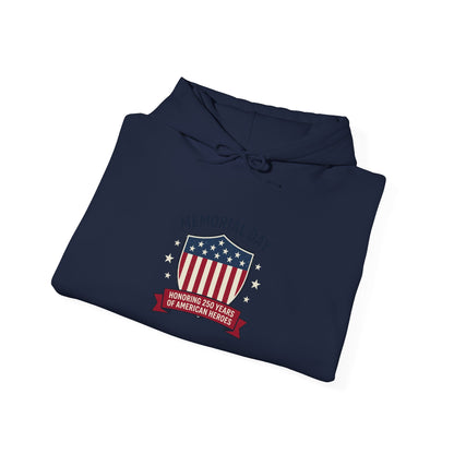 USA 250 Shield Memorial Day 1776–2026 Hoodie