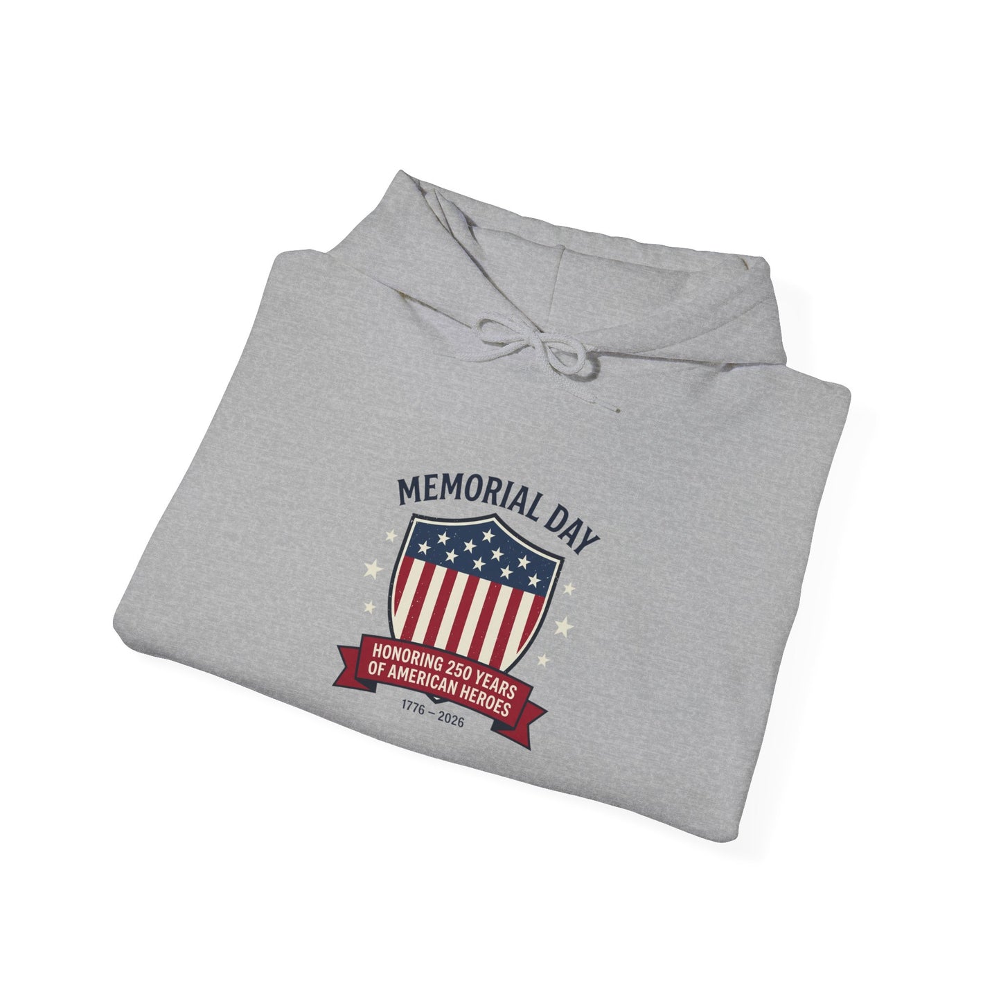USA 250 Shield Memorial Day 1776–2026 Hoodie