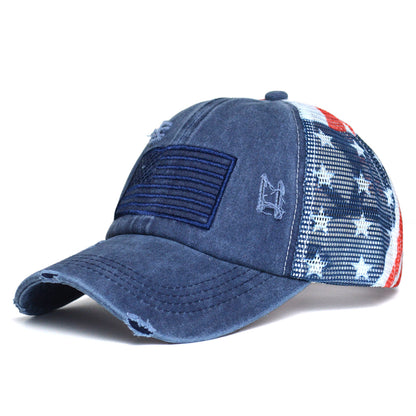 Women's Ripped Embroidered Baseball Cap