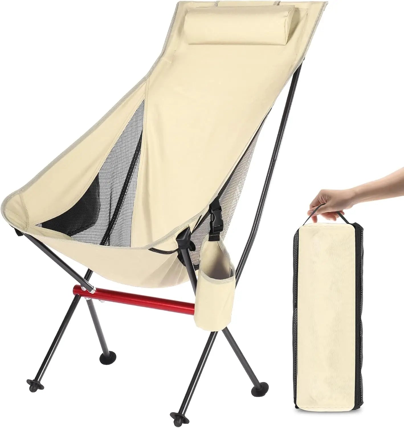 Outdoor Camping Ultralight Folding Chair Travel Chair Fishing BBQ Hiking Strong High Load 150kg Beach Oxford Cloth Fishing Chair