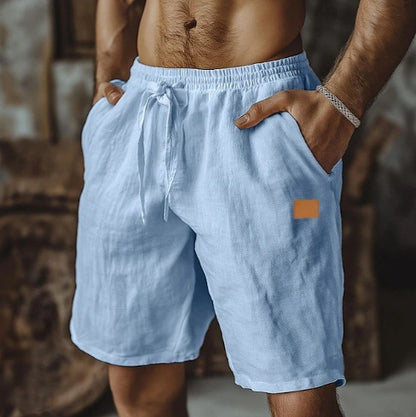Solid-color Breathable Everyday Beach Capri Casual Pants