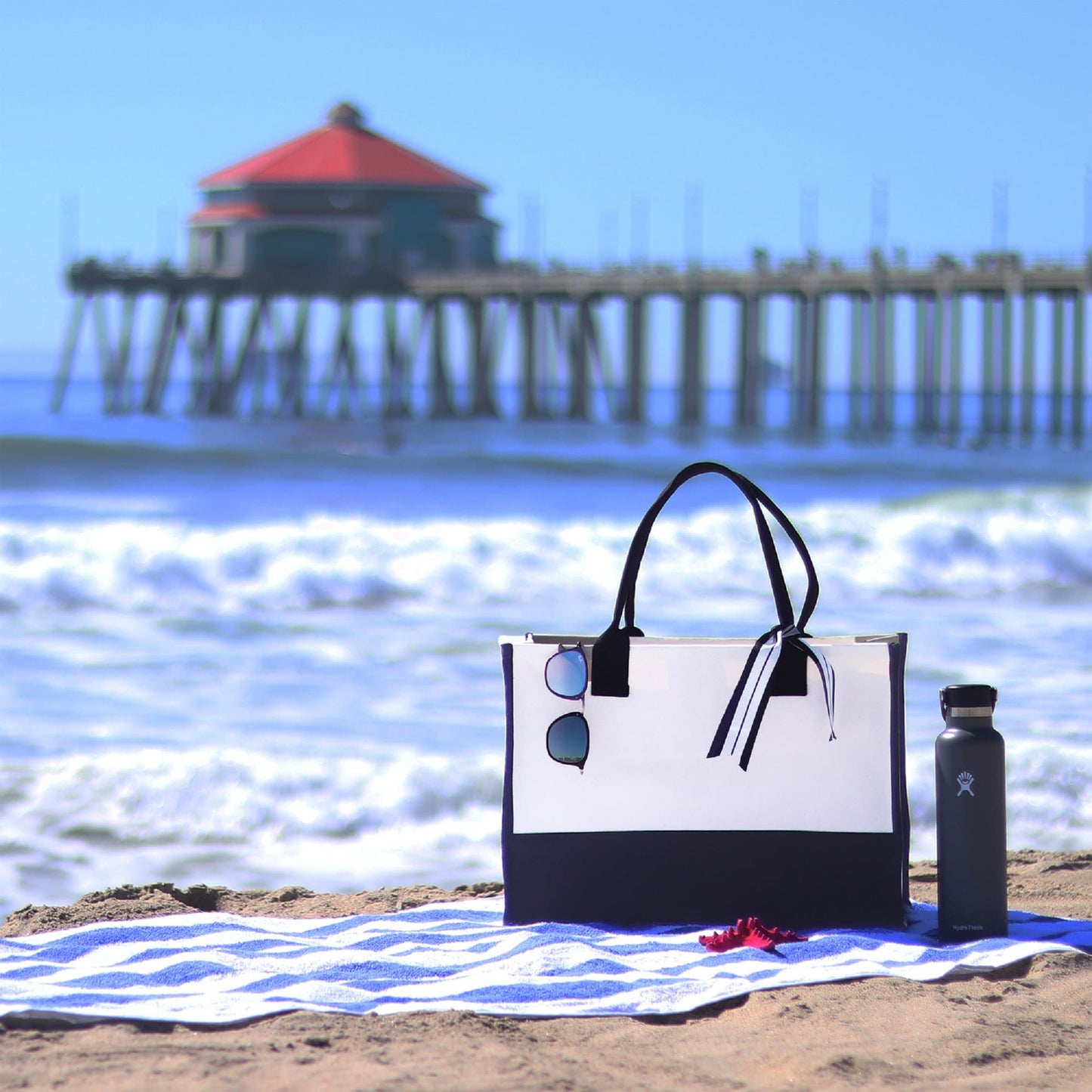 Lake Life Tote Bag - Large Chic Tote Bag - Gift for Her - Girls Weekend Tote - Weekender Bag - Weekend Tote - Boat Bag - Lake Life Gift